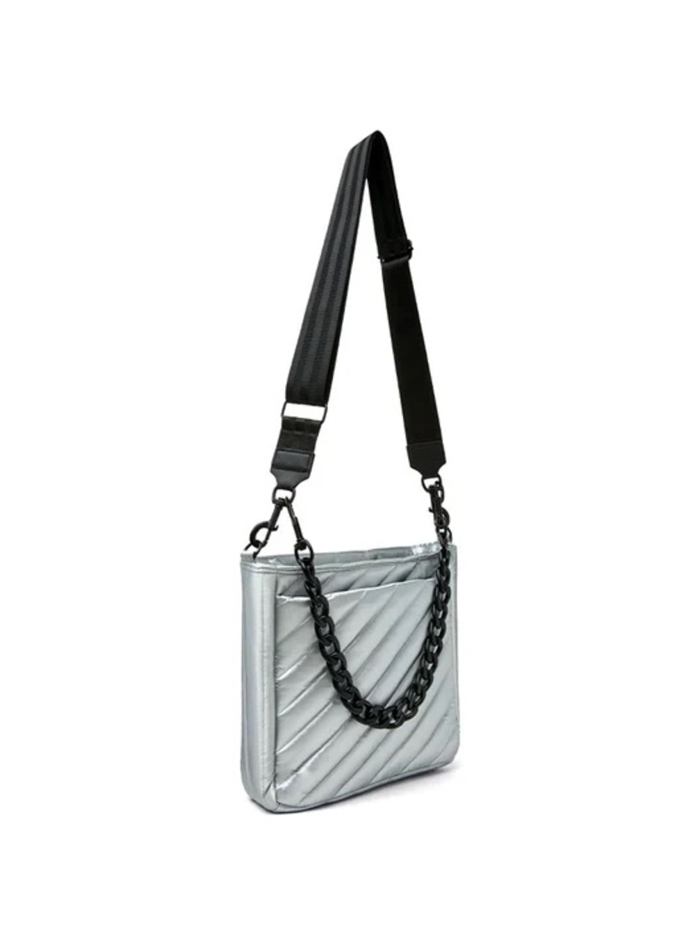 (THINK ROLYN) Cloud Crossbody Tote Bag- Silver